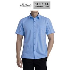  Áo sơ mi nam ngắn tay BELLUNI vải sợi sồi thoải mái thanh lịch - ABN.PML.BE 273 B 