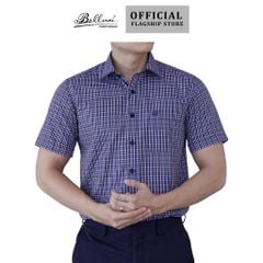  Áo sơ mi nam ngắn tay BELLUNI vải sợi dừa - ABN.CCP.BE 251 B1 