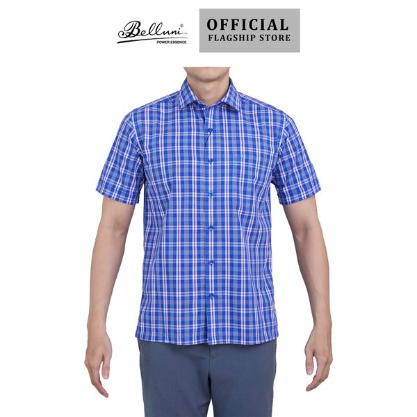  Áo sơ mi nam tay ngắn cao cấp BELLUNI vải sợi tre - ABN.BP.BE 247 B2 