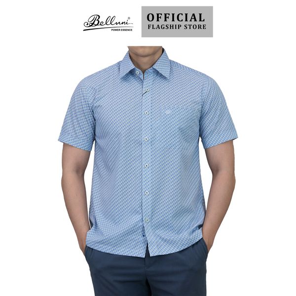  Áo sơ mi nam ngắn tay cao cấp BELLUNI vải sợi tre - ABN.BP.BE 252 