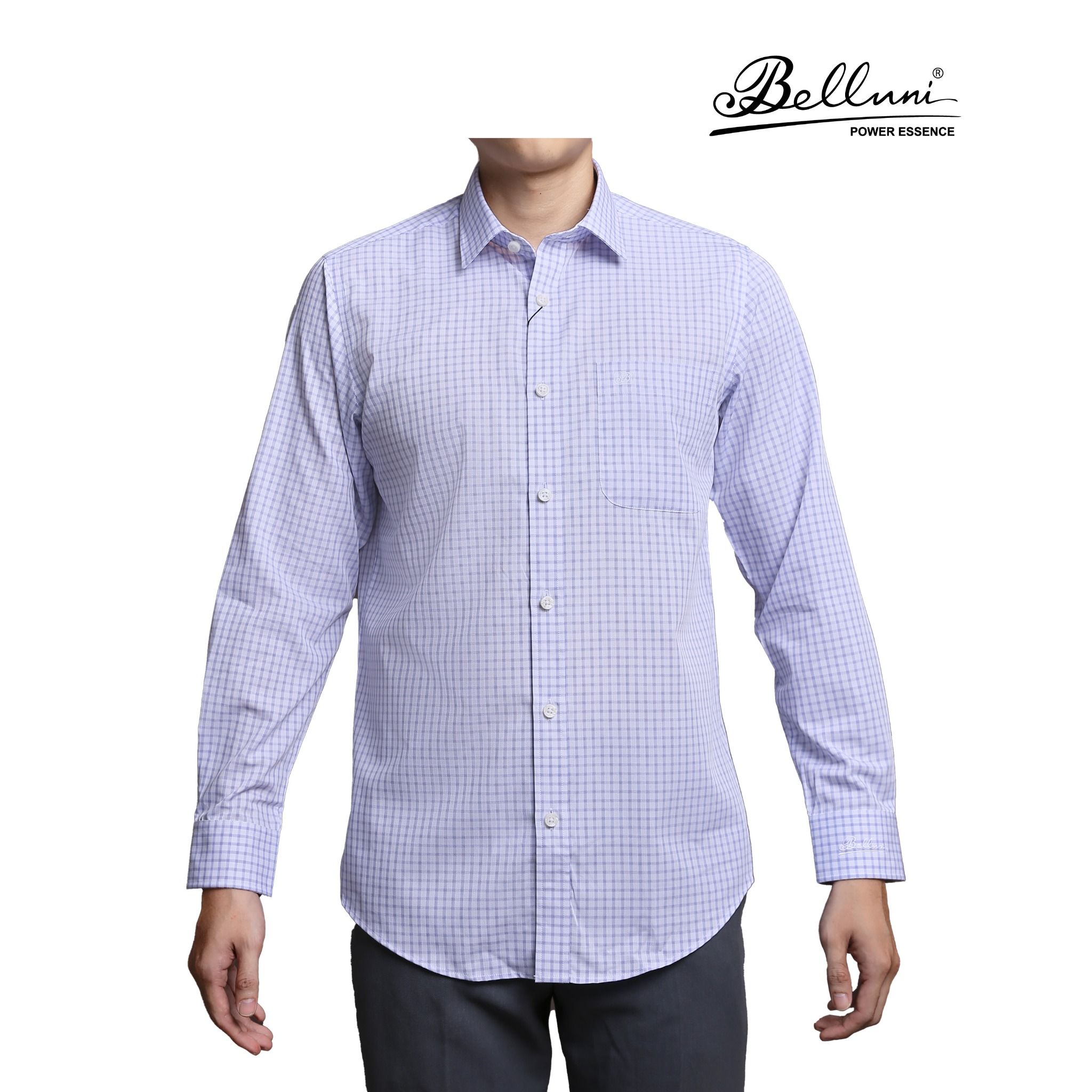  Áo sơ mi nam dài tay cao cấp BELLUNI vải sợi chuối - ABD.BAN.BE 180 B3 