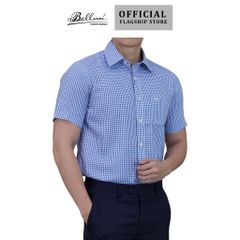 Áo sơ mi nam ngắn tay BELLUNI vải sợi dừa - ABN.CCP.BE 260 B4