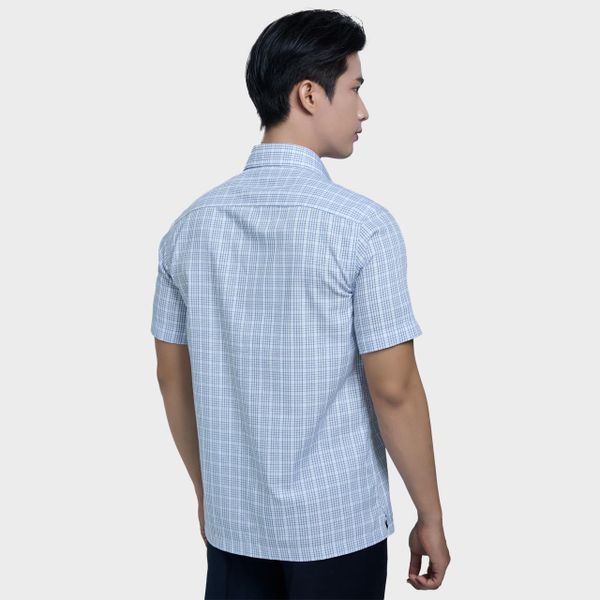 Áo Sơ mi nam ngắn tay cao cấp BELLUNI vải sợi lá - ABN.LP.BE 308