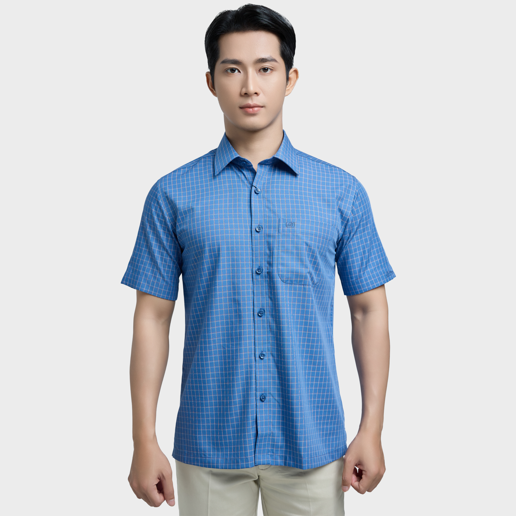  Áo sơ mi nam ngắn tay cao cấp BELLUNI - ABN.BP.BE 316 