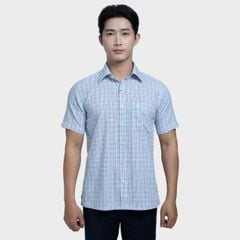  Áo Sơ mi nam ngắn tay cao cấp BELLUNI vải sợi lá - ABN.LP.BE 308 