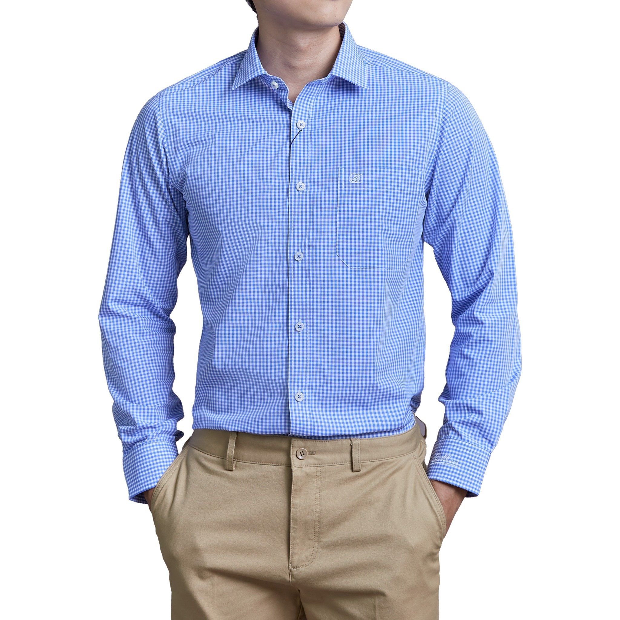  Áo sơ mi nam dài tay BELLUNI sợi sen - ABD.LN.BE 175 B4 