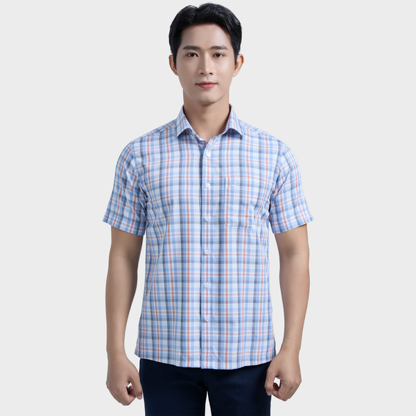  Áo sơ mi nam ngắn tay cao cấp BELLUNI vải sợi tre - ABN.BP.BE 305 