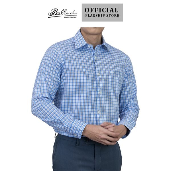  Áo sơ mi nam dài tay cao cấp BELLUNI vải sợi dừa - ABD.CCP.BE 190 B5 