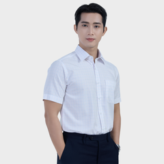  Áo sơ mi nam ngắn tay cao cấp BELLUNI vải sợi tre - ABN.BP.BE 313 