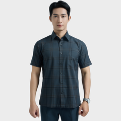  Áo sơ mi nam ngắn tay cao cấp BELLUNI - ABN.BP.BE 318 