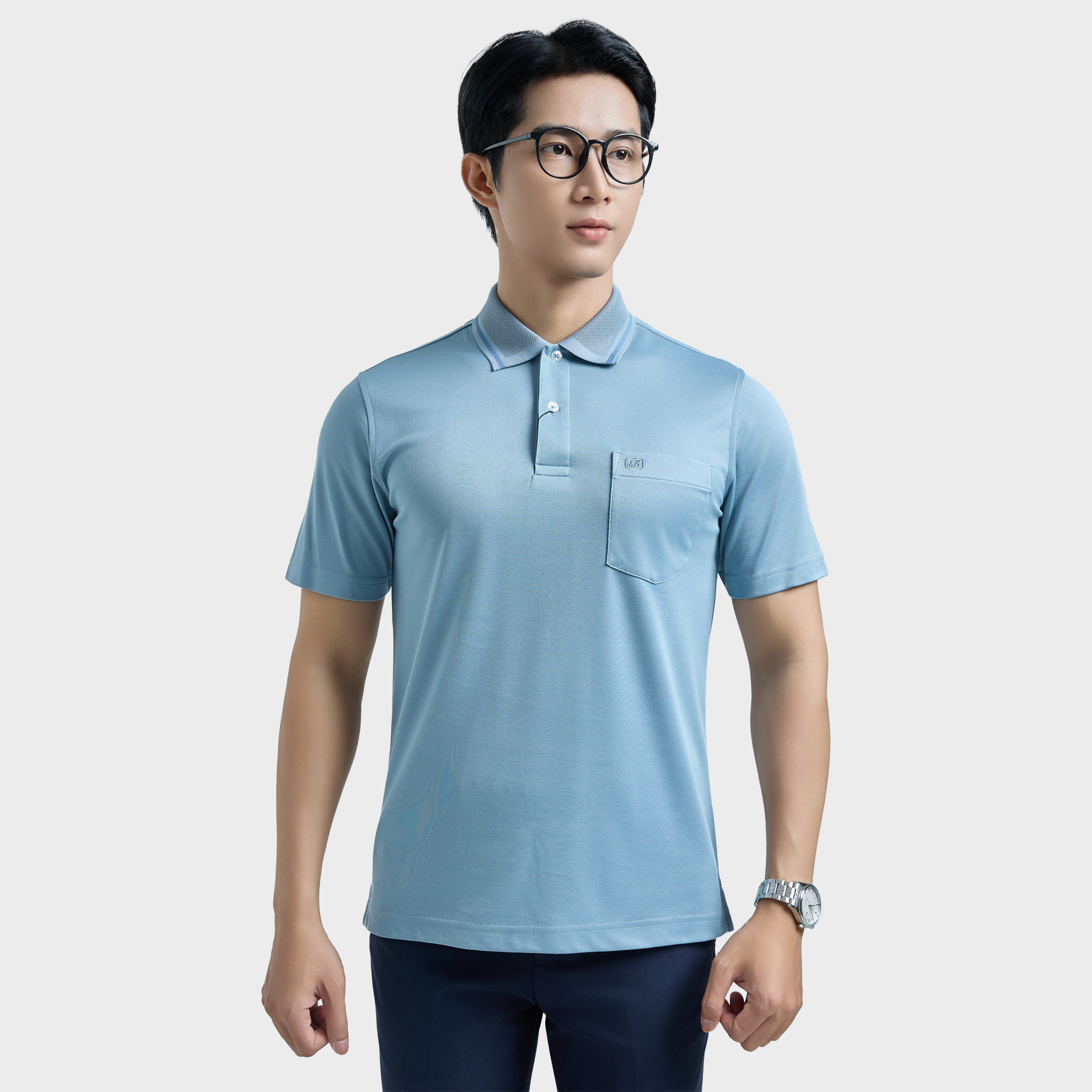  Áo thun nam Polo BELLUNI vải sợi tre cao cấp - AT.BP.BE 100 
