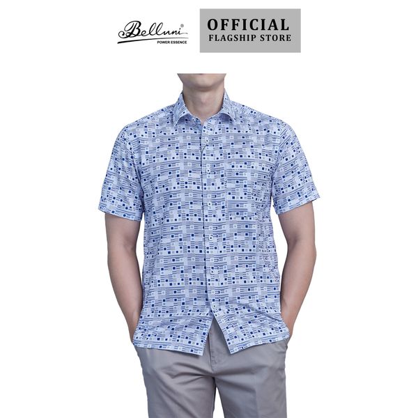  Áo sơ mi nam ngắn tay BELLUNI sợi COFREX thoáng mát nhanh khô - ABN.CR.BE 244 B6 