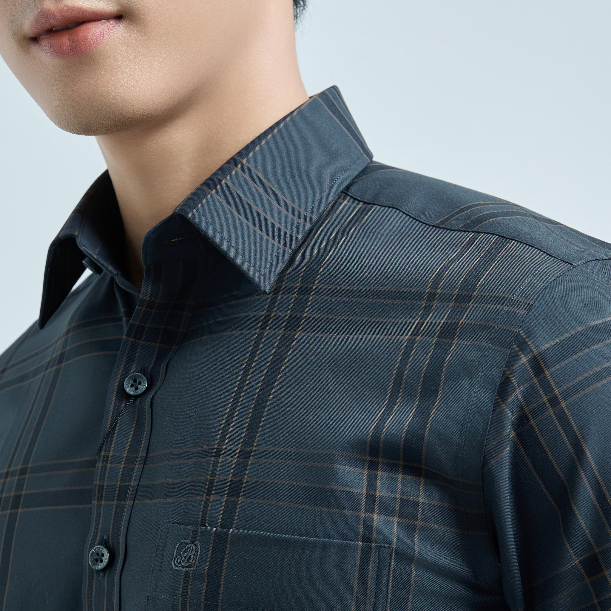  Áo sơ mi nam ngắn tay cao cấp BELLUNI - ABN.BP.BE 318 