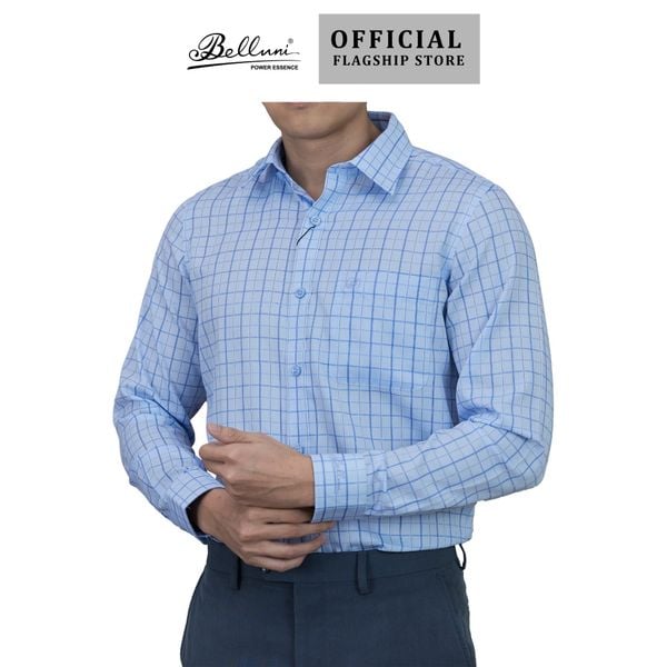  Áo sơ mi nam dài tay cao cấp BELLUNI vải sợi dừa - ABD.CCP.BE 190 B7 