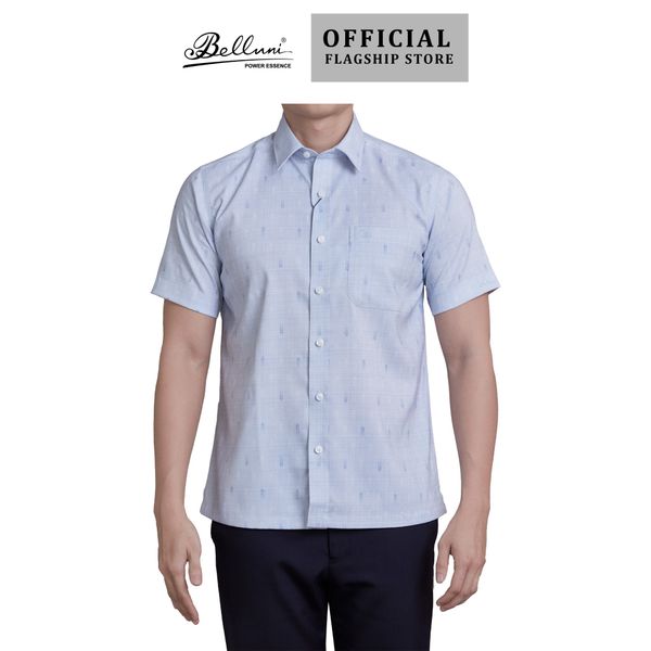  Áo sơ mi nam ngắn tay cao cấp BELLUNI vải sợi tre - ABN.BP.BE 257 B7 