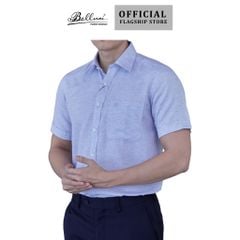  Áo sơ mi nam ngắn tay cao cấp BELLUNI sợi Linen Tencel Melange - ABN.PBLT.BE 254 B7 