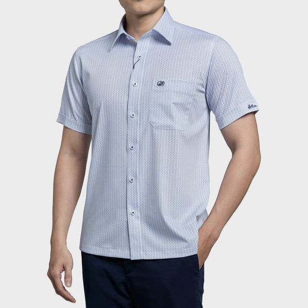 Áo sơ mi nam ngắn tay cao cấp BELLUNI vải sợi tre - ABN.BPS.BE 278