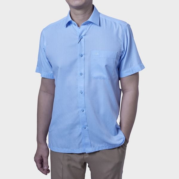 Áo sơ mi nam ngắn tay cao cấp BELLUNI vải sợi tre - ABN.BP.BE 276