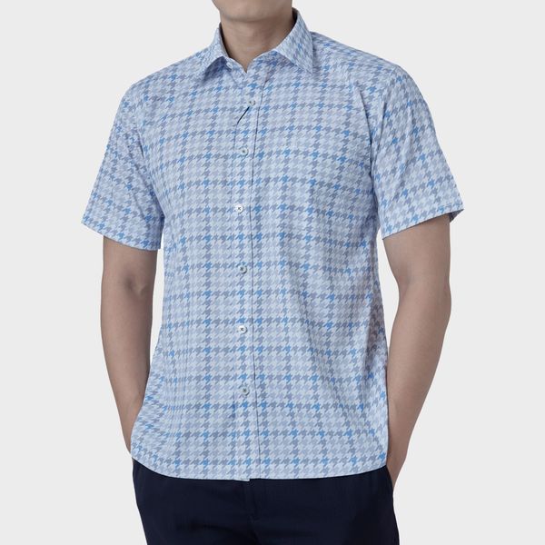 Áo sơ mi nam ngắn tay cao cấp BELLUNI vải sợi tre - ABN.BPS.BE 283