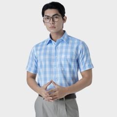  Áo sơ mi nam ngắn tay cao cấp BELLUNI vải sợi tre - ABN.BPS.BE 286 