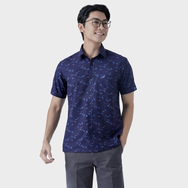 Áo sơ mi nam ngắn tay BELLUNI sợi COFREX thoáng mát nhanh khô - ABN.CR.BE 287