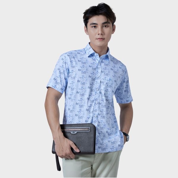  Áo sơ mi nam ngắn tay cao cấp BELLUNI vải sợi tre - ABN.BPS.BE 291 