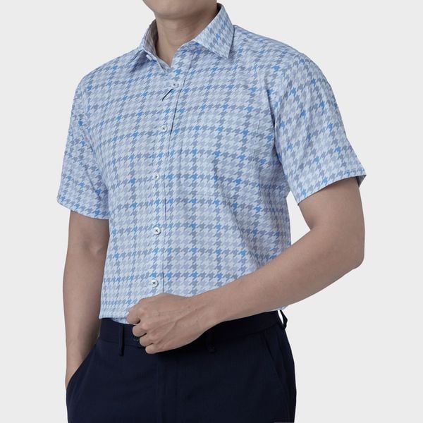 Áo sơ mi nam ngắn tay cao cấp BELLUNI vải sợi tre - ABN.BPS.BE 283