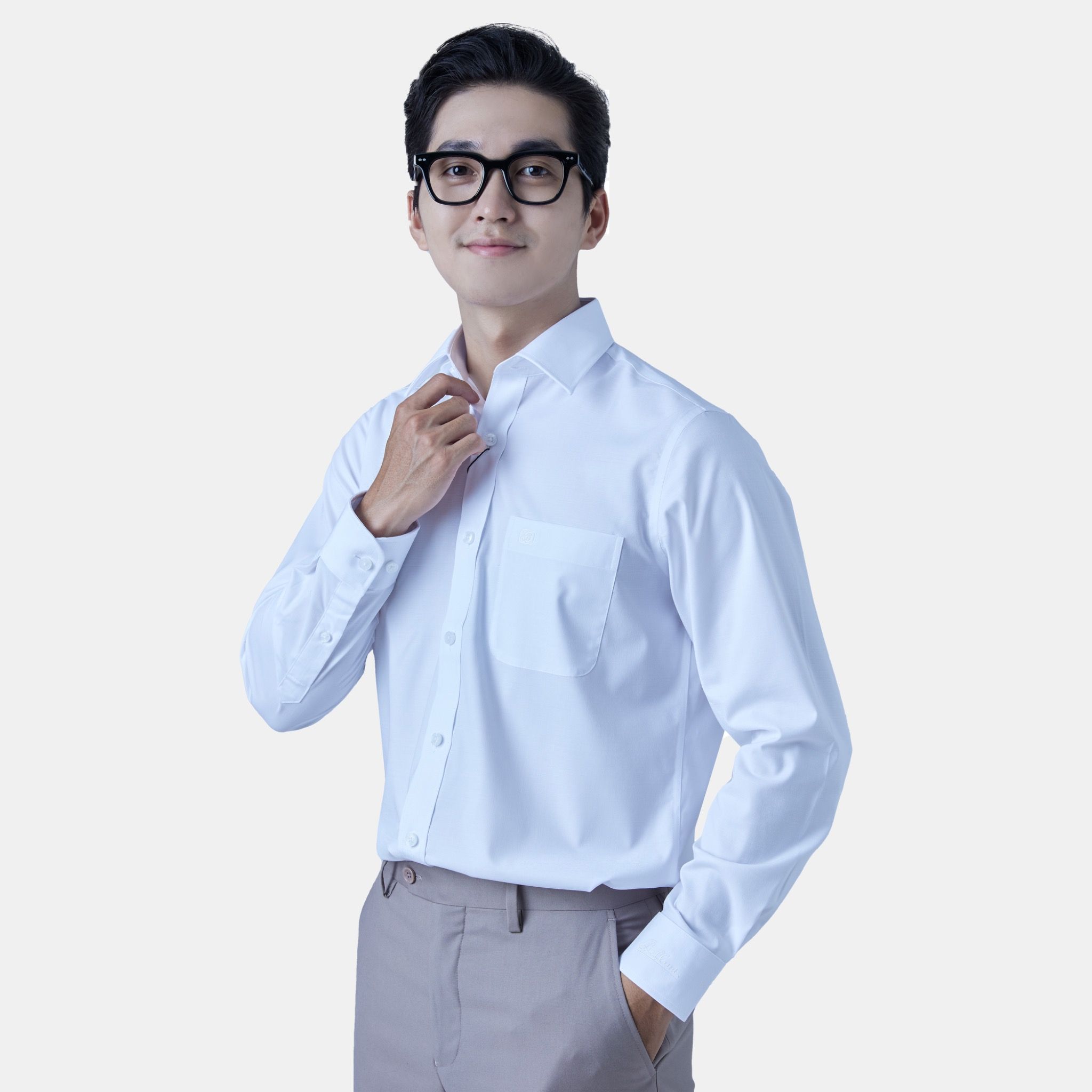  Áo sơ mi nam dài tay BELLUNI vải sợi sồi cao cấp - ABD.PMS.BE 204 