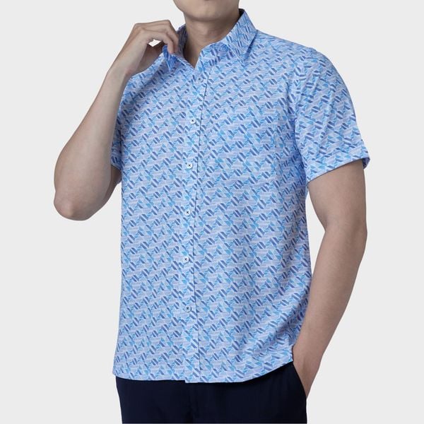 Áo sơ mi nam ngắn tay BELLUNI sợi COFREX thoáng mát nhanh khô - ABN.CR.BE 279