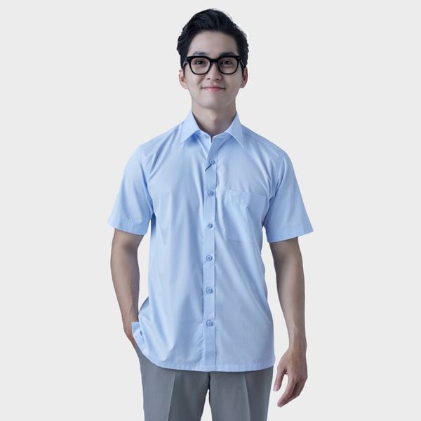  Áo sơ mi nam ngắn tay cao cấp BELLUNI vải sợi tre - ABN.BP.BE 280 