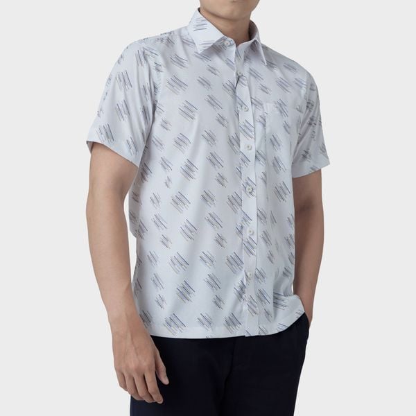  Áo sơ mi nam ngắn tay cao cấp BELLUNI vải sợi tre - ABN.BPS.BE 283 