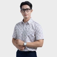  Áo sơ mi nam ngắn tay cotton cao cấp BELLUNI - ANL.CM.BE 8 