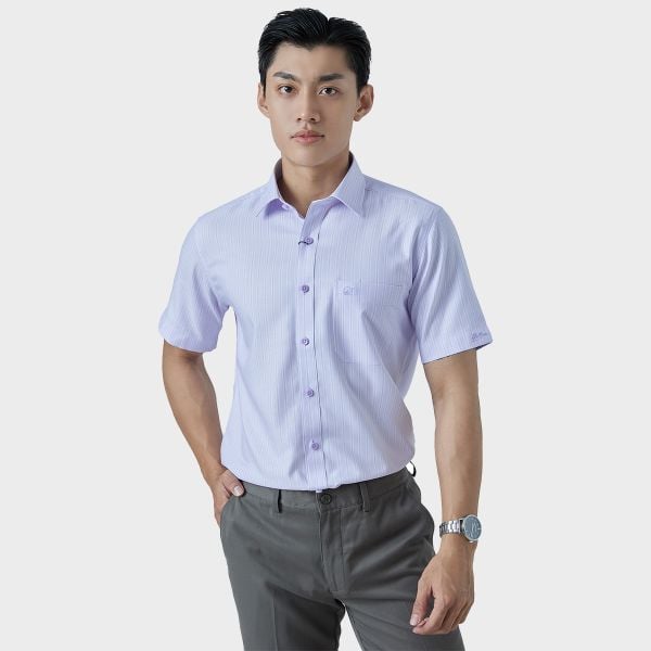  Áo sơ mi nam ngắn tay cao cấp BELLUNI vải sợi tre - ABN.BPS.BE 289 