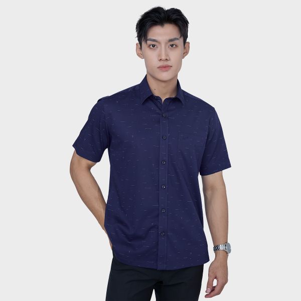 Áo sơ mi nam ngắn tay cao cấp BELLUNI vải sợi tre - ABN.BPS.BE 296