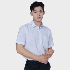  Áo sơ mi nam ngắn tay cao cấp BELLUNI vải sợi tre - ABN.BPS.BE 296 
