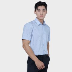  Áo sơ mi nam ngắn tay cao cấp BELLUNI vải sợi tre - ABN.BPS.BE 296 
