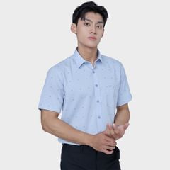  Áo sơ mi nam ngắn tay cao cấp BELLUNI vải sợi tre - ABN.BPS.BE 296 