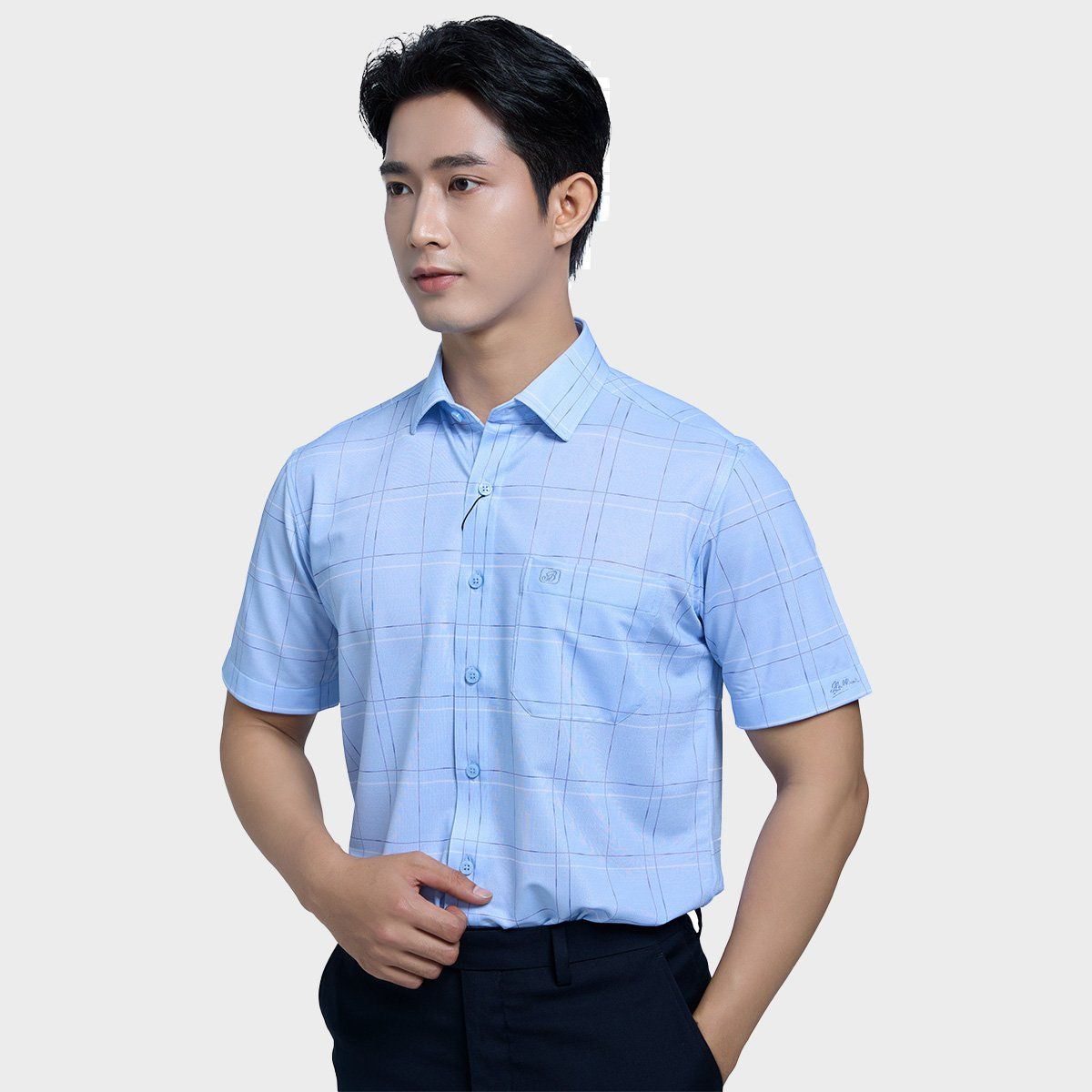  Áo sơ mi KNIT( sơ mi thun ) ngắn tay BELLUNI - ABN.PS.BE 307 