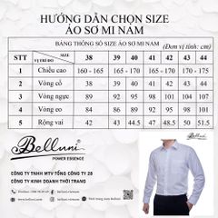  Áo sơ mi nam dài tay cao cấp BELLUNI vải sợi chuối - ABD.BAN.BE 173 