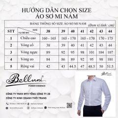  Áo sơ mi nam tay dài cao cấp BELLUNI vải sợi tre - ABD.BP.BE 191 V4 