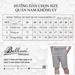  Quần short nam Belluni - QS.CMS.BE 22 R1 