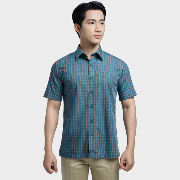  Áo sơ mi nam ngắn tay cao cấp BELLUNI vải sợi tre - ABN.BP.BE 316 