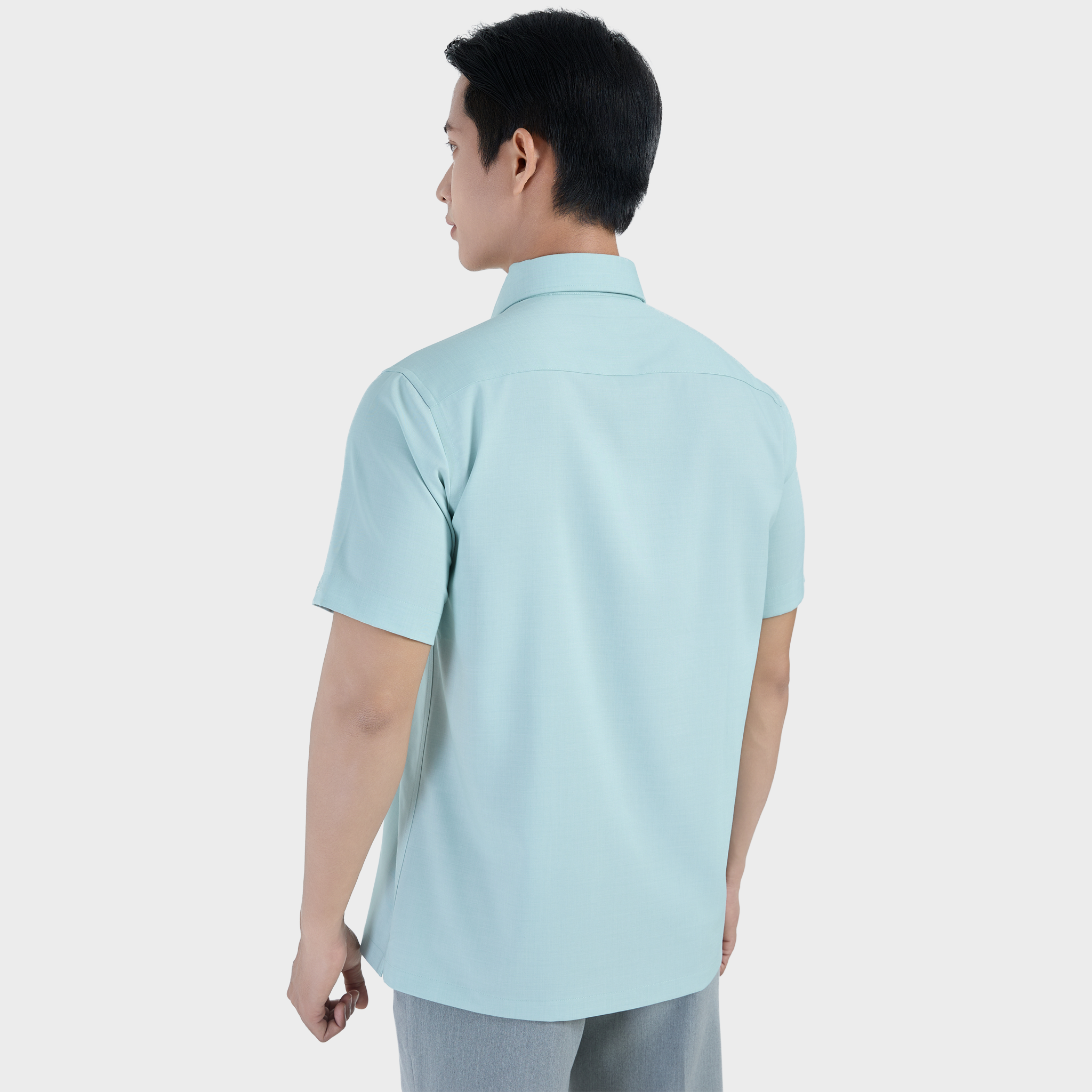  Áo sơ mi nam ngắn tay BELLUNI vải sợi sồi thoải mái thanh lịch - ABN.PML.BE 322 