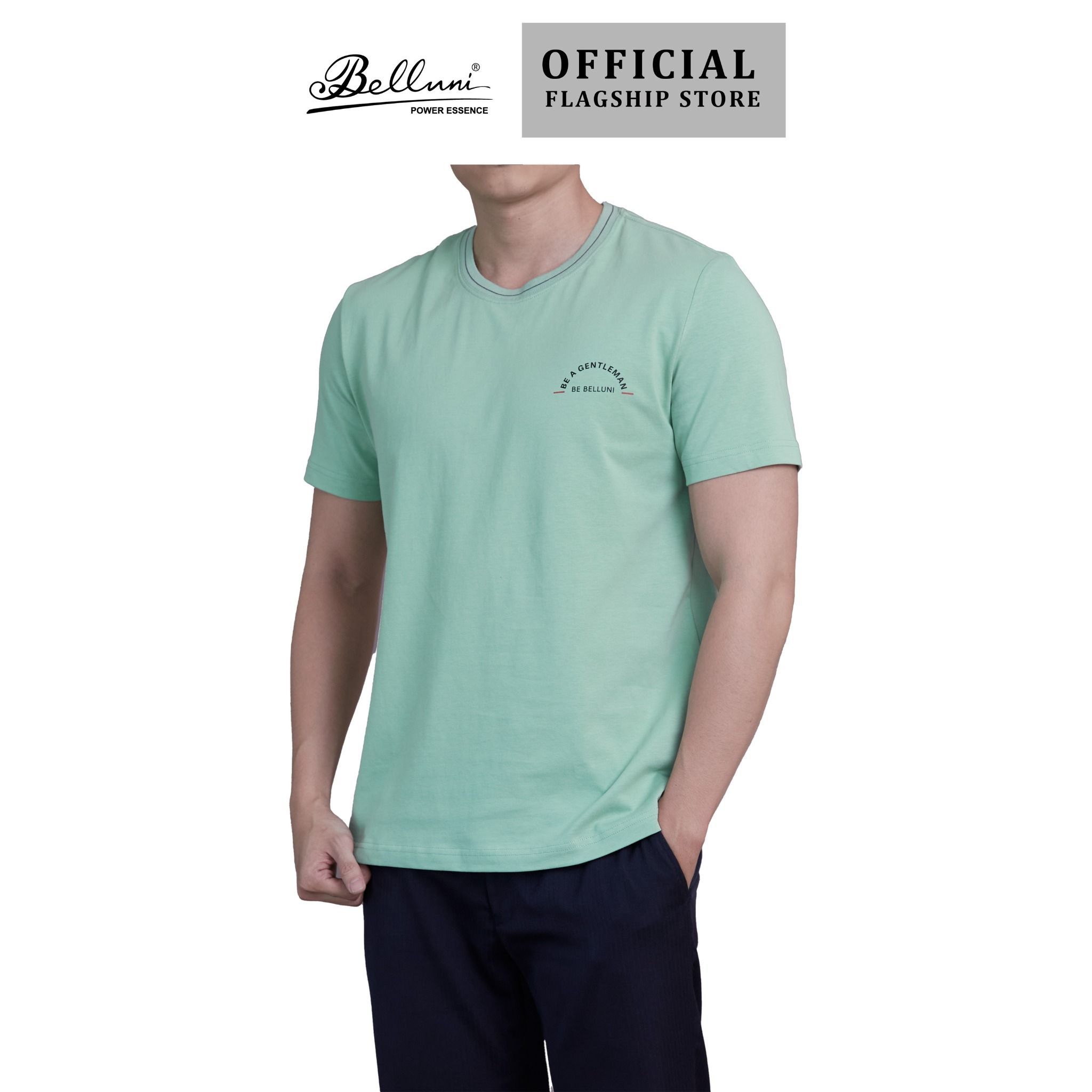  Áo thun nam cổ tròn BELLUNI cao cấp - ATTS.CM.BE 1 BG5 