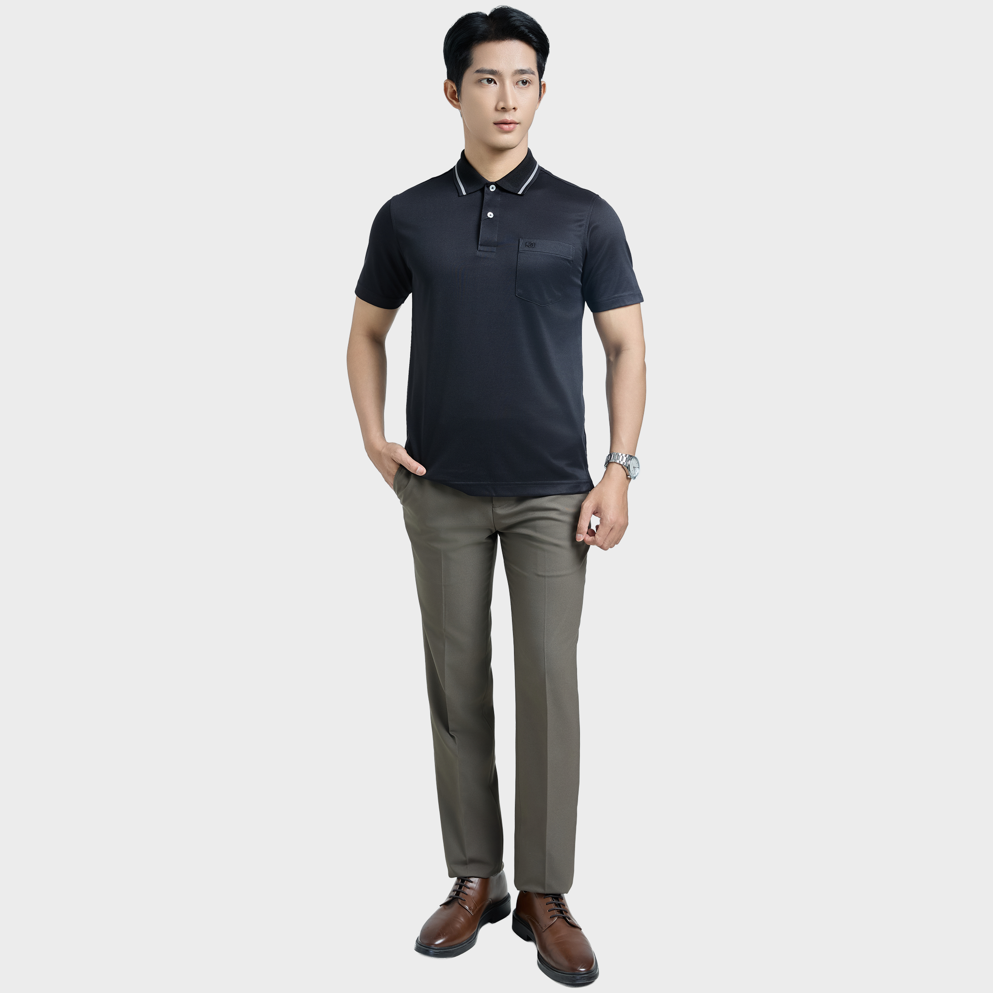  Áo thun nam Polo BELLUNI vải sợi tre cao cấp - AT.BP.BE 100 