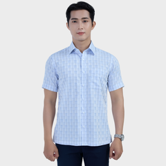  Áo sơ mi nam ngắn tay cao cấp BELLUNI vải sợi tre - ABN.BP.BE 313 