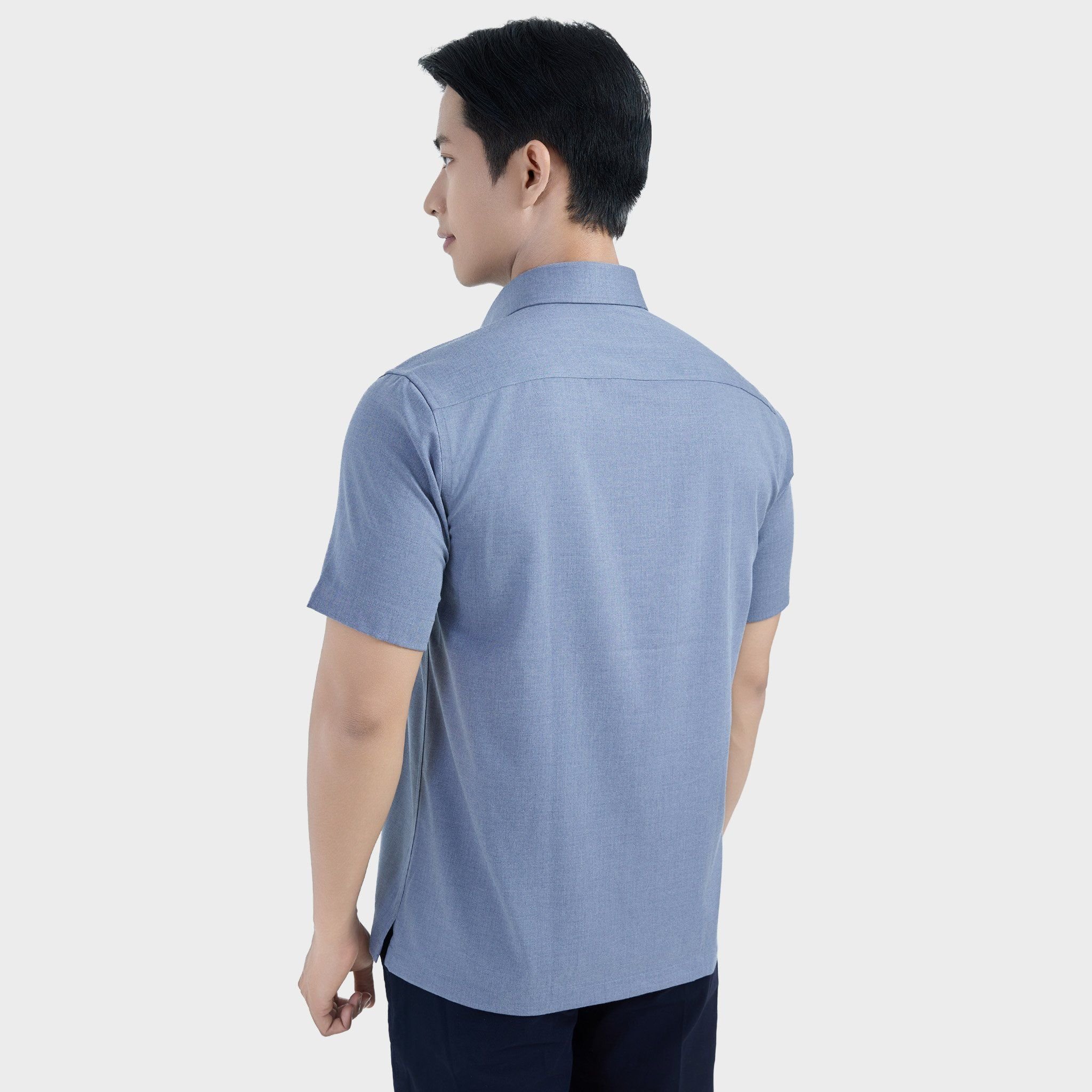  Áo sơ mi nam ngắn tay cao cấp BELLUNI vải sợi tre - ABN.BPS.BE 317 