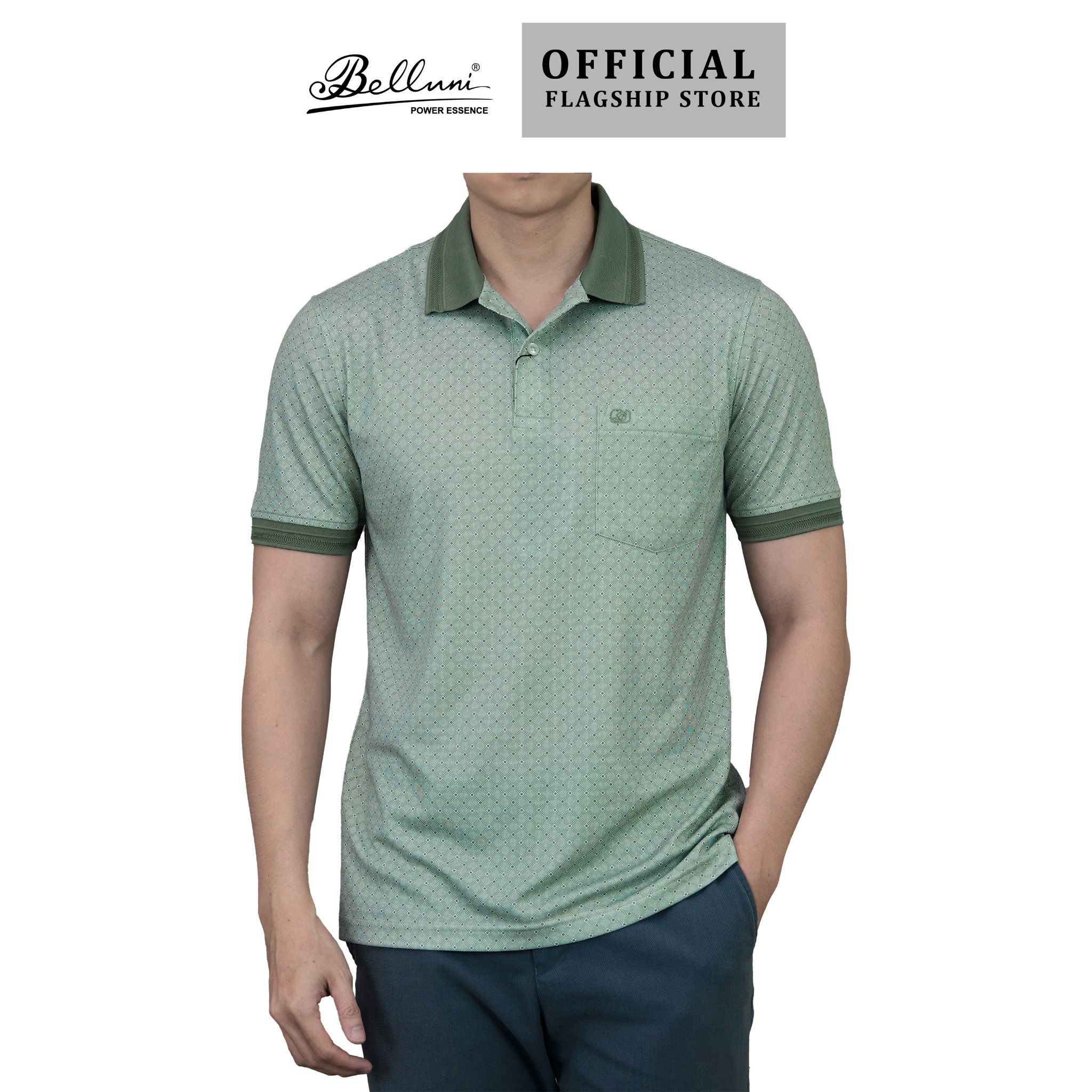  Áo thun nam Polo BELLUNI vải sợi tre cao cấp - AT.BP.BE 80 BL6 