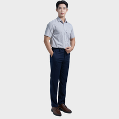  Áo sơ mi nam ngắn tay cao cấp BELLUNI vải sợi tre - ABN.BP.BE 305 
