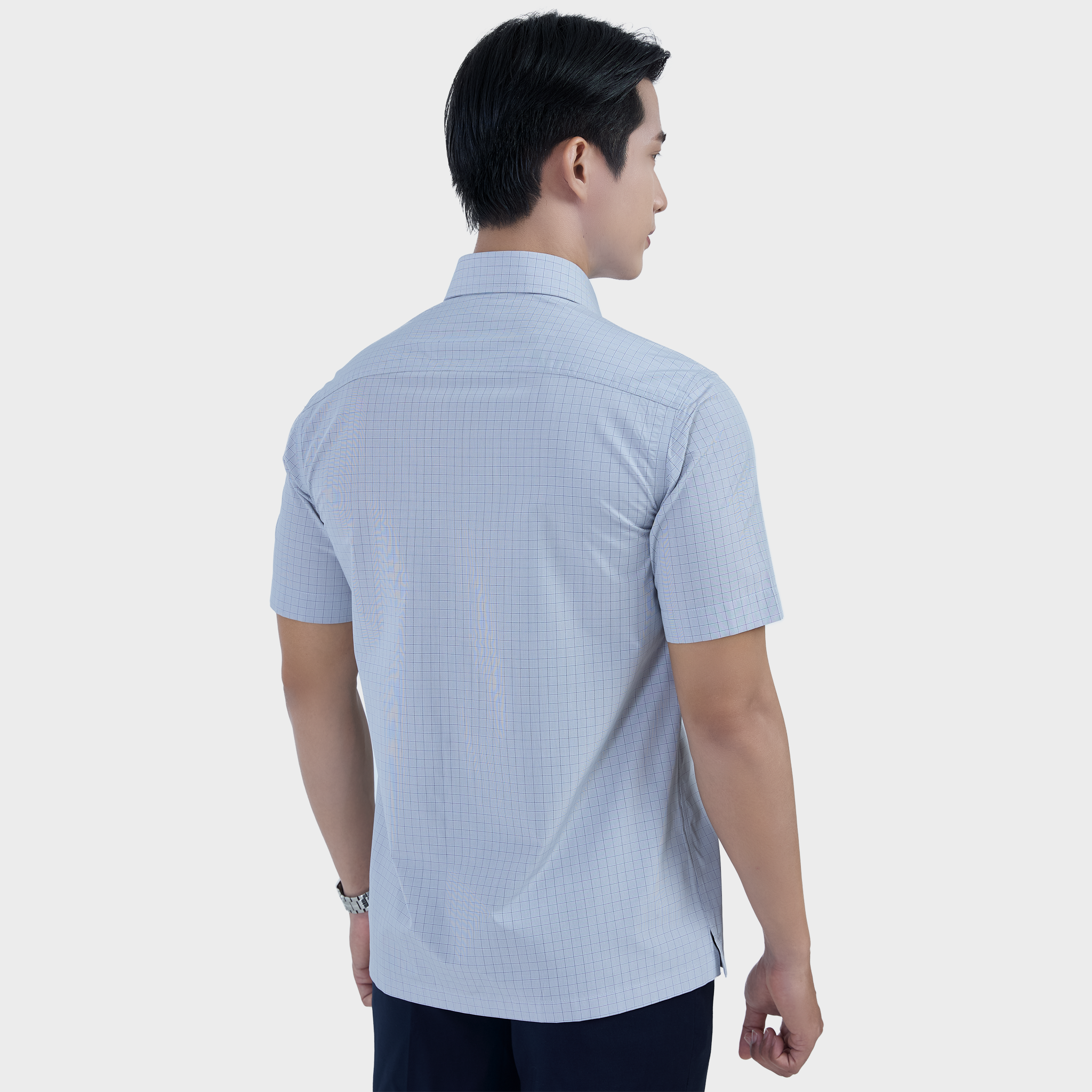  Áo sơ mi nam ngắn tay cao cấp BELLUNI vải sợi tre - ABN.BP.BE 313 